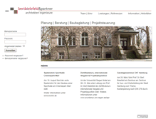 Tablet Screenshot of bertbielefeld-architekten.de